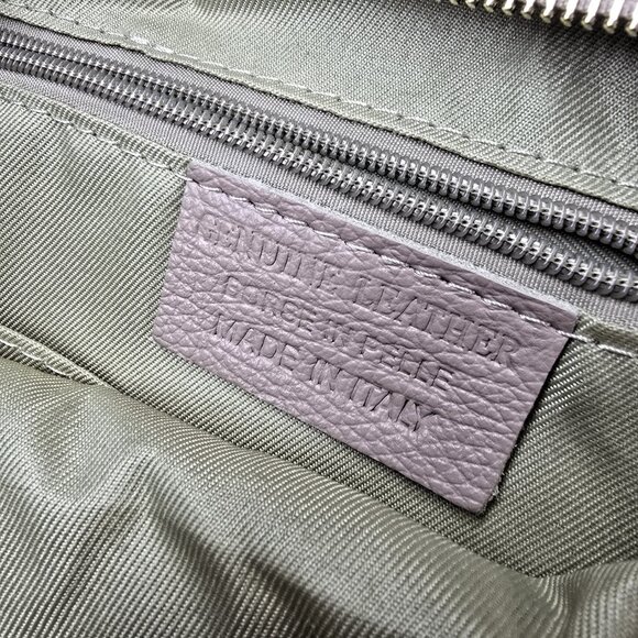 Italian Leather Women’s Large Hobo Handbag Nude Pink Made in Italy - Picture 13 of 14